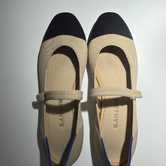 Rothy’s The Square Mary Jane – Cream Captoe - Picture 8 of 10